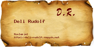 Deli Rudolf névjegykártya